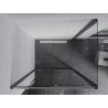 Mexen Apia cabine de douche coulissante 140 x 100 cm, transparente, chromée - 840-140-100-01-00