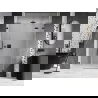 Porte de douche battante droite Mexen Lunar L 155 cm, transparent, noir - 834SL-155-050-70-00-P
