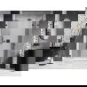 Porte de douche battante droite Mexen Lunar L 155 cm, transparent, noir - 834SL-155-050-70-00-P
