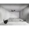 Mexen Lunar L porte de douche pivotante droite 145 cm, transparent, gun metal - 834SL-145-050-95-00-P