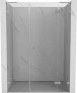 Mexen Lunar L porte de douche pivotante droite 125 cm, transparent, nickel brossé - 834SL-125-050-97-00-P