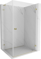 Mexen Lunar-B L cabine de douche pivotante droite 100 x 80 cm, transparent, or - 832L-100-080-50-00-P