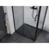 Mexen Apia cabine de douche coulissante 135 x 70 cm, transparente, noire - 840-135-070-70-00