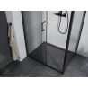 Mexen Apia cabine de douche coulissante 135 x 70 cm, transparente, noire - 840-135-070-70-00