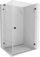 Mexen Lunar-B L cabine de douche pivotante droite 100 x 80 cm, transparent, noir - 832L-100-080-70-00-P