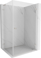 Mexen Lunar-B L cabine de douche pivotante droite 95 x 80 cm, transparent, nickel brossé - 832L-095-080-97-00-P