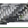 Cabine de douche coulissante Mexen Apia 135 x 100 cm, transparent, noire - 840-135-100-70-00
