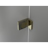 Mexen Lunar L paroi de baignoire 2 volets droite 120 x 150 cm, transparent, doré - 897L-120-100-50-00-P