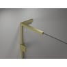 Mexen Lunar L paroi de baignoire 2 volets droite 90 x 150 cm, transparent, doré brossé - 897L-090-100-55-00-P