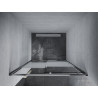 Mexen Apia porte de douche coulissante 145 cm, rayures, chrome - 845-145-000-01-20