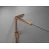 Mexen Lunar L pare-douche à 2 volets droit 120 x 150 cm, transparent, cuivre brossé - 897L-120-100-65-00-P