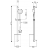 Mexen DQ74 ensemble douchette, chromé - 785744581-00