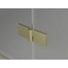 Mexen Lunar L paroi de baignoire 2 volets gauche 110 x 150 cm, transparent, or brossé - 897L-110-100-55-00-L
