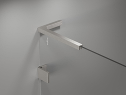 Mexen Lunar L paroi de baignoire 2 panneaux droite 110 x 150 cm, transparent, nickel brossé - 897L-110-100-97-00-P