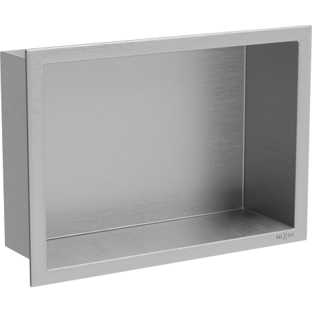 Mexen X-Wall-R étagère encastrée avec rebord 30 x 20 cm, inox - 1910302010