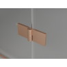 Mexen Lunar L paroi de baignoire à 2 volets, gauche 120 x 150 cm, transparent, cuivre brossé - 897L-120-100-65-00-L