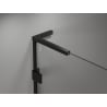 Mexen Lunar L paroi de baignoire à deux volets gauche 80 x 150 cm, transparent, noir - 897L-080-100-70-00-L