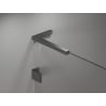 Mexen Lunar L paravent de baignoire à 2 volets gauche 110 x 150 cm, transparent, gun metal - 897L-110-100-95-00-L