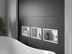 Mexen X-Wall-R étagère d'encastrement avec collerette 30 x 20 cm, blanche - 1920302010