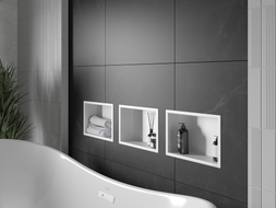 Mexen X-Wall-R étagère encastrée avec collerette 30 x 20 cm, blanche - 1920302010