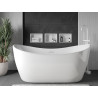 Mexen X-Wall-R étagère d'encastrement avec collerette 30 x 20 cm, blanche - 1920302010