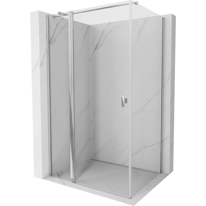 Mexen Mist T cabine de douche à charnière 85 x 70 cm, transparent, chromé - 8A4T-085-070-01-00