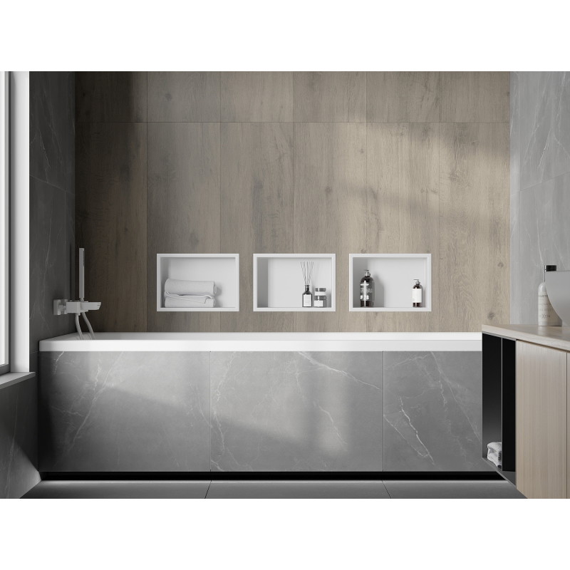 Mexen X-Wall-R étagère encastrée avec collerette 30 x 20 cm, blanche - 1920302010