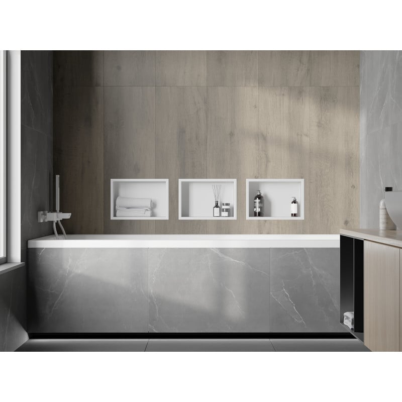 Mexen X-Wall-R étagère enclavée avec rebord 30 x 20 cm, blanche - 1920302010