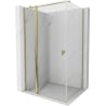 Mexen Mist T cabine de douche battante 75 x 80 cm, transparent, or - 8A4T-075-080-50-00