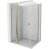 Mexen Mist T cabine de douche pivotante 85 x 80 cm, transparent, or - 8A4T-085-080-50-00