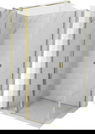 Mexen Mist T cabine de douche pivotante 100 x 90 cm, transparent, or - 8A4T-100-090-50-00