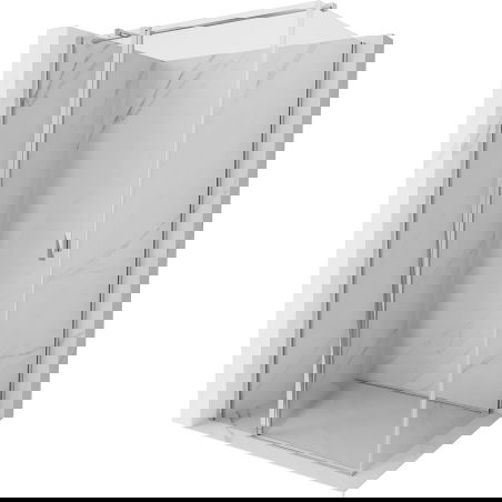 Mexen Mist T cabine de douche pivotante 95 x 90 cm, transparent, chrome - 8A4T-095-090-01-00