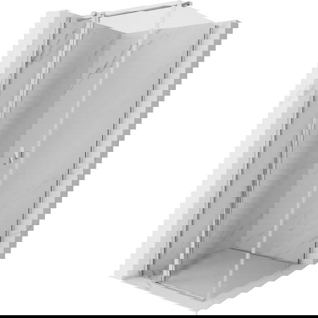 Mexen Mist T cabine de douche battante 120 x 120 cm, transparent, chrome - 8A4T-120-120-01-00