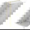Mexen Mist T cabine de douche pivotante 90 x 70 cm, transparent, or brossé - 8A4T-090-070-55-00