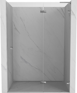 Mexen Lunar L porte de douche pivotante droite 135 cm, transparent, chrome - 834L-135-000-01-00-P