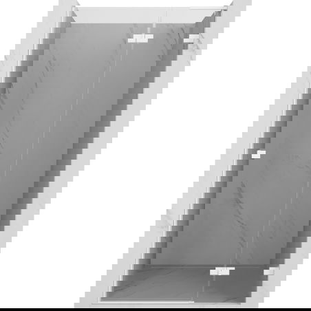 Mexen Lunar L porte de douche battante droite 100 cm, transparent, blanc - 834L-100-000-20-00-P