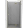 Mexen Lunar L porte de douche pivotante droite 125 cm, transparent, or brossé - 834L-125-000-55-00-P