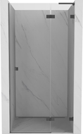 Mexen Lunar L porte de douche pivotante droite 75 cm, transparent, métal canon - 834L-075-000-95-00-P