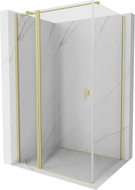 Mexen Mist T cabine de douche à charnière 80 x 75 cm, transparent, or brossé - 8A4T-080-075-55-00