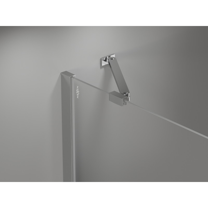 Mexen Mist Duo cabine de douche pivotante 75 x 70 cm, transparent, chrome - 8A4-075-070-01-00
