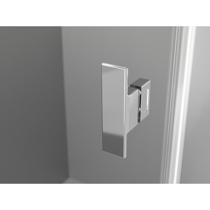 Mexen Mist Duo cabine de douche pivotante 75 x 70 cm, transparent, chrome - 8A4-075-070-01-00