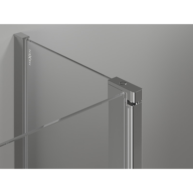 Mexen Mist Duo cabine de douche pivotante 100 x 75 cm, transparent, chrome - 8A4-100-075-01-00