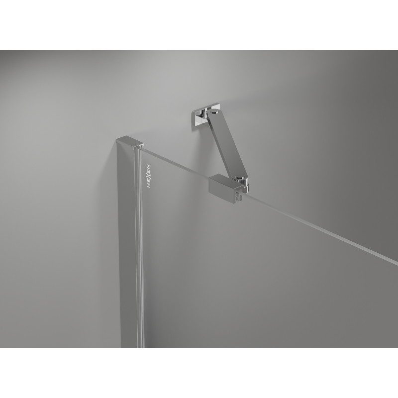 Mexen Mist Duo cabine de douche pivotante 120 x 75 cm, transparent, chrome - 8A4-120-075-01-00