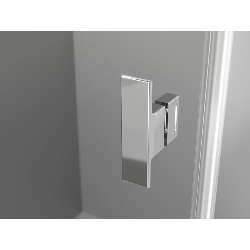 Mexen Mist Duo cabine de douche pivotante 100 x 80 cm, transparente, chromée - 8A4-100-080-01-00