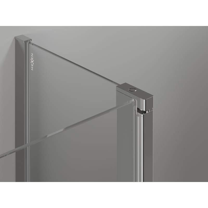 Mexen Mist Duo cabine de douche pivotante 115 x 80 cm, transparent, chrome - 8A4-115-080-01-00