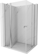Mexen Mist Duo cabine de douche pivotante 110 x 90 cm, transparent, chrome - 8A4-110-090-01-00