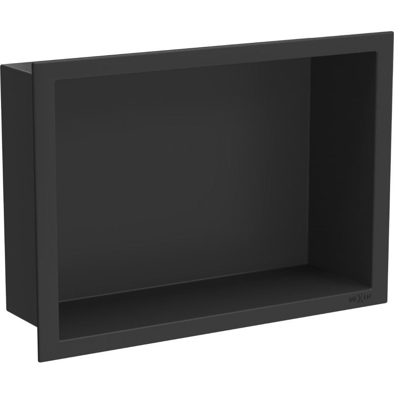 Mexen X-Wall-R étagère encastrée avec rebord 30 x 20 cm, noire - 1970302010
