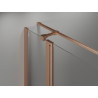 Mexen Mist T cabine de douche pivotante 115 x 75 cm, transparent, cuivre brossé - 8A4T-115-075-65-00