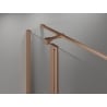 Mexen Mist T cabine de douche pivotante 75 x 100 cm, transparent, cuivre brossé - 8A4T-075-100-65-00