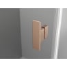 Mexen Mist T cabine de douche pivotante 75 x 100 cm, transparent, cuivre brossé - 8A4T-075-100-65-00